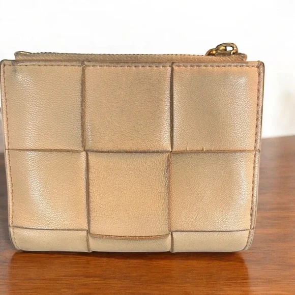 Bottega Veneta Tan Leather Wallet